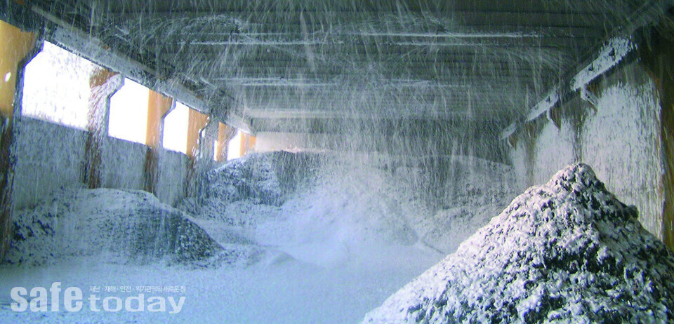 그림 8 화재 감지 시 자동소화가 가능한 시설을 갖춘 폐기물 처리시설(출처 : Rudolf Mark)