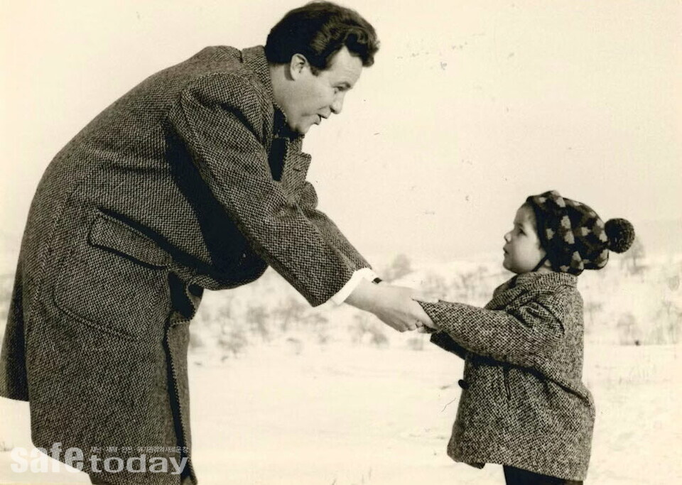 그림 3. 어린 뵤른 스타이거와 그의 아버지 – 출처 : express